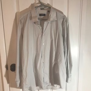 Very nice white and black dotted dress shirt